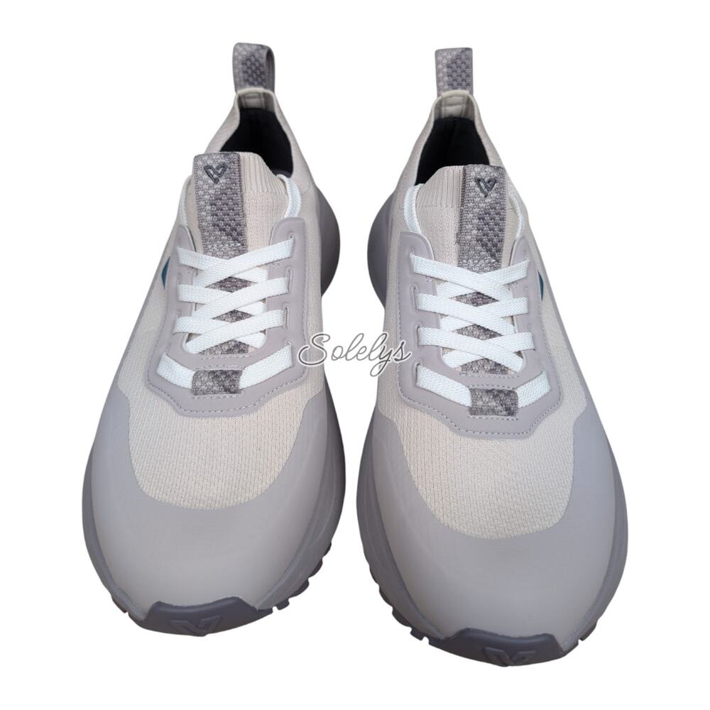 Vessi Stormburst Low Womens 10 Quartzite Gray Waterproof Knit DymaTex Sneaker